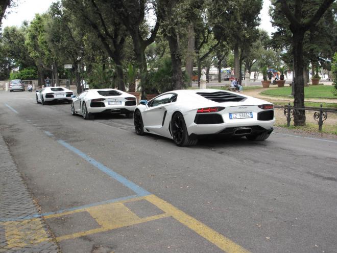 Lamborghini Aventador a Roma