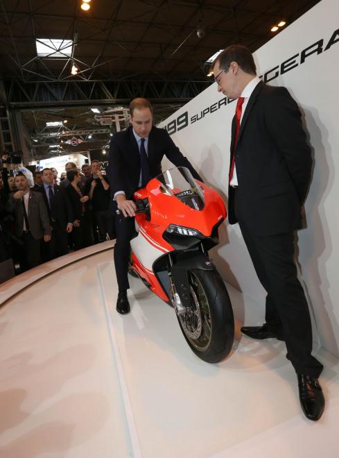 Il Principe William stregato dalle Ducati