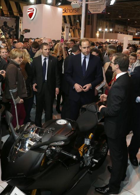 Il Principe William stregato dalle Ducati